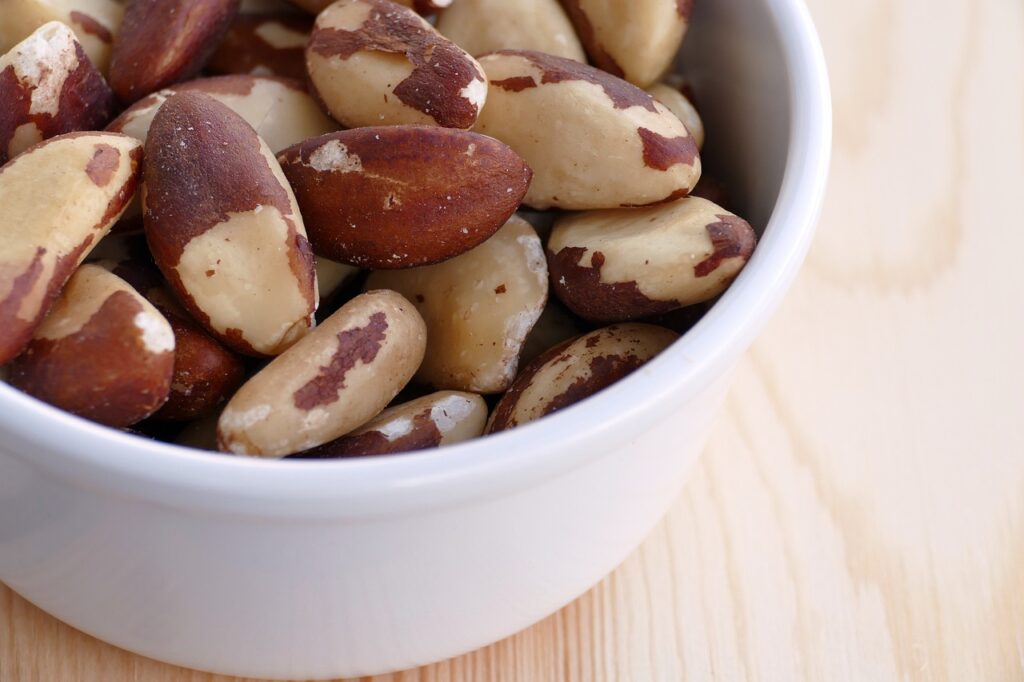 brazil nuts, without shell, brazil nut kernels